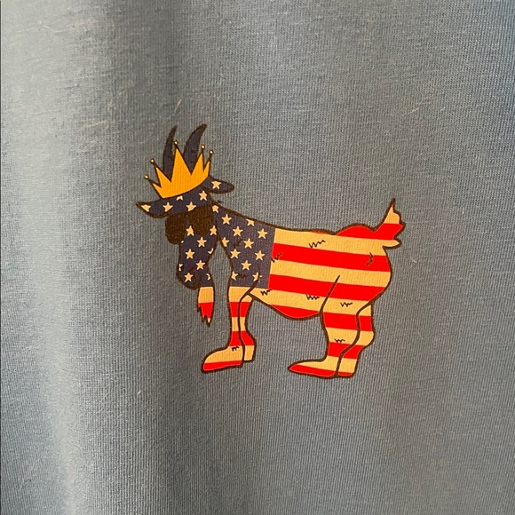 GOAT USA Mens L Blue Short Sleeve Men's Tee - Picture 3 of 5